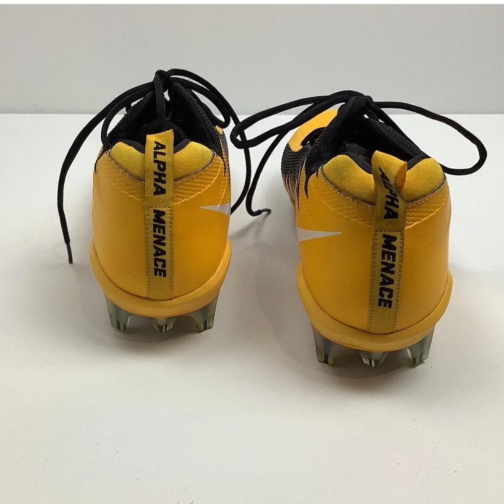 Nike Alpha Menace Pro Football Cleats Yellow Black Mens 14.5 Athletic Shoes